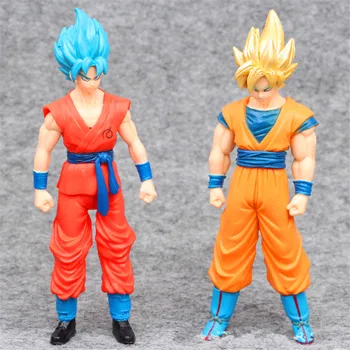 

2Pcs/set Dragon Ball Super Isaiah Son Goku Kakarotto The Centurions PVC Action Figure Collectible Model Toy OPP 16CM B262