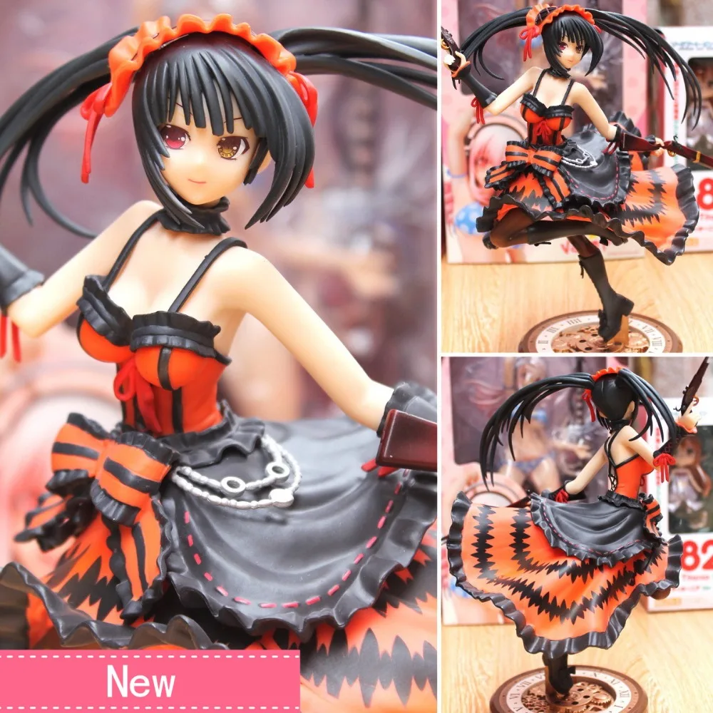 

Anime Date A Live Tokisaki Kurumi Nightmare Pistol Ver PVC Action Figure Collectible Model doll toy 23cm