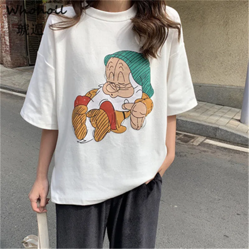 

Women 2019 Summer Graphic Tee Shirt Femme Funny Princess Vogue Harajuku T Shirt Korean Tops Kawaii Streetwear Camiseta Mujer XXL