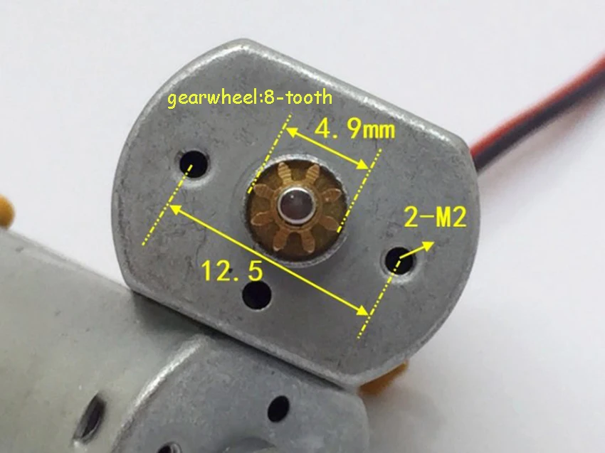 DC3-7.2V 14300-24000 об/мин модель самолета 180 мотор углеродная щетка высокая скорость большой крутящий момент микро мотор с охлаждающим отверстием