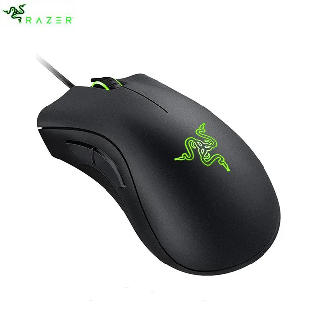 Razer DeathAdder Эфирная Проводная игровая мышь 6400 dpi оптический сенсор 5 независимо программируемых кнопок эргономичный дизайн