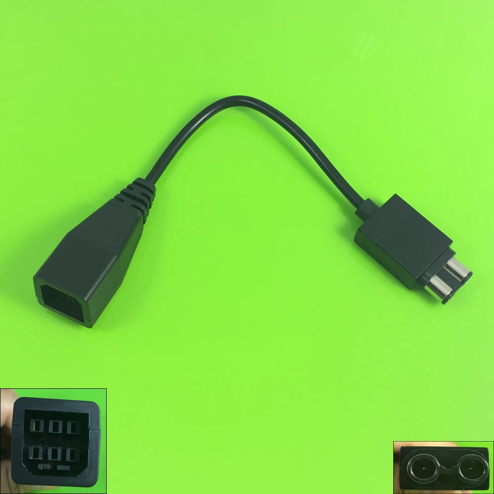 

Newest Black Power Supply Socket Plug Adapter Convert Cable Cord For XBox 360 To For Xbox ONE Gaming Console