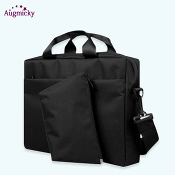 

business Laptop Messenger Bag Canvas 13-15 inch Notebook Shoulder Bags Carrying Handbag for Dell HP Free same color power pack
