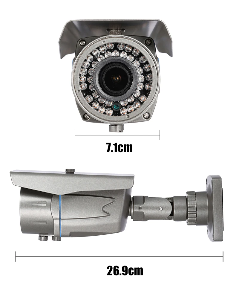 Водонепроницаемая наружная камера видеонаблюдения 700TVL Sony Effio E CCD / CMOS 2 8 12 мм зум