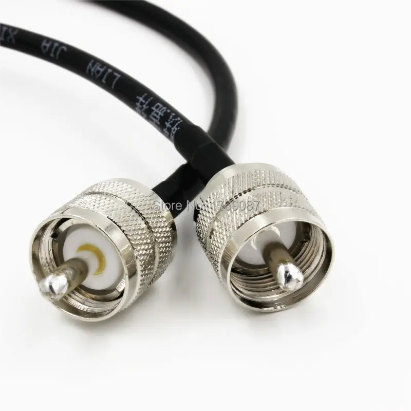 20in UHF PL259 Male to Male Plug Coax Pigtail Jumper Cable RG58 50cmin