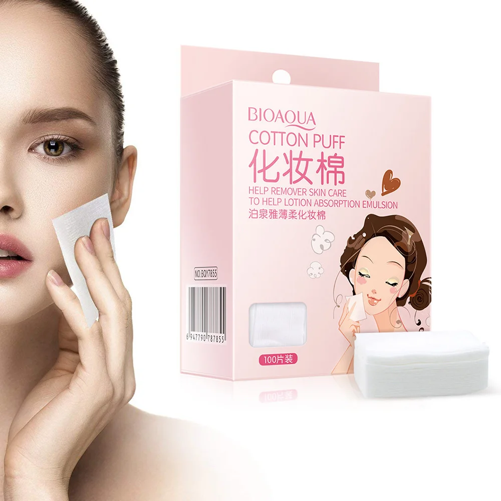 100pcs/Box Soft Skin friendly Makeup Cotton Pads Cleansing Remover