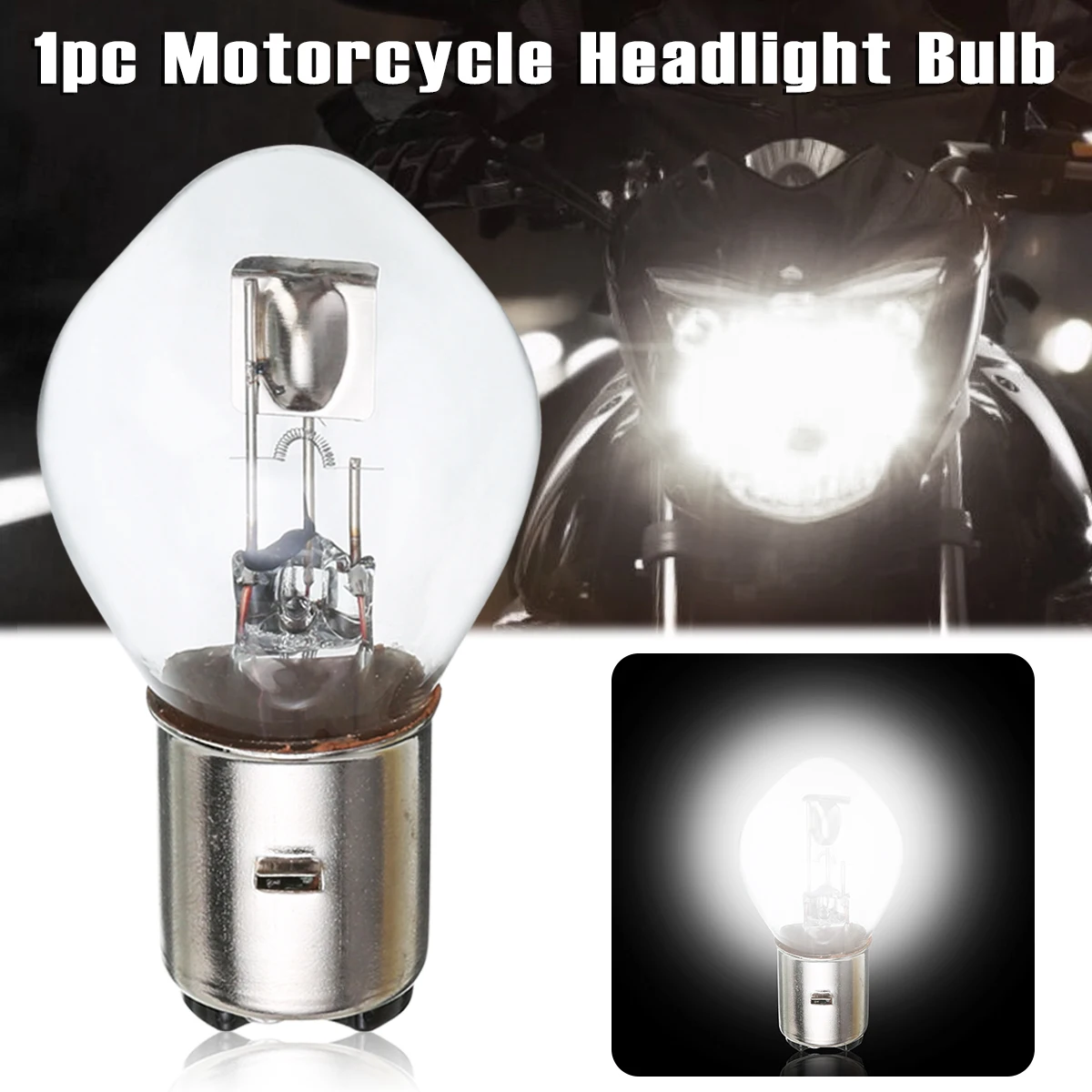 1 шт 12V 35W 10A B35 BA20D Стекло Новая мотоциклетная обувь светильник Скутер мопед