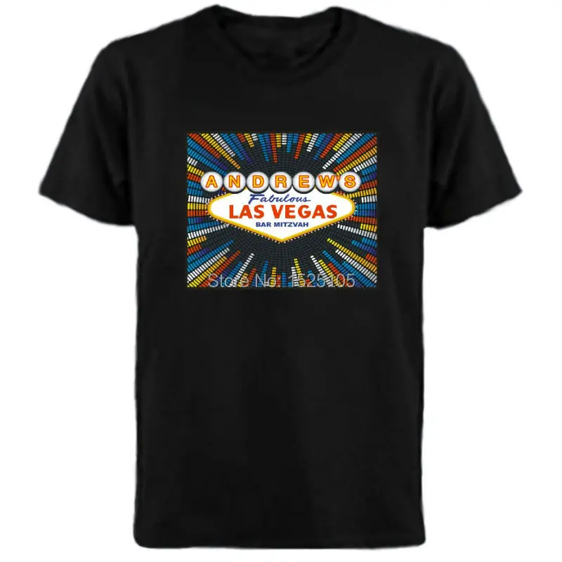 Лас Вегас светодиодный звук активная футболка с 2 шт.|t shirt|sound activatedshirt t |