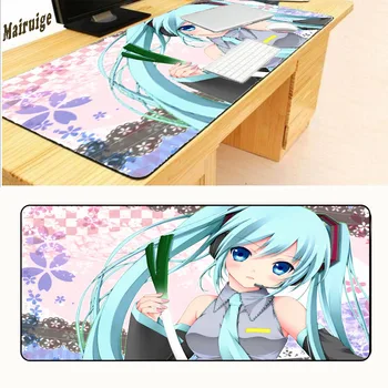 

Mairuige Anime Girl Black Over Lock Seaming Game Mouse Pad Custom Large Non-slip Durable Laptop Mouse 900 * 400 * 2mm