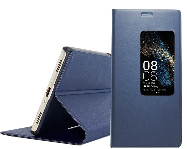 Cover for Huawei P8 Flip Leather Case with View Window For Ascend Bag |