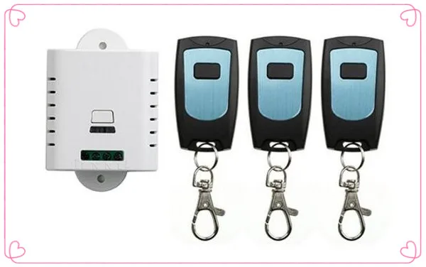 

New AC85V 110V 120V 220V 250V 1CH Remote Control Light Switch Relay Output Radio Receiver Module and 3*Waterproof Transmitter