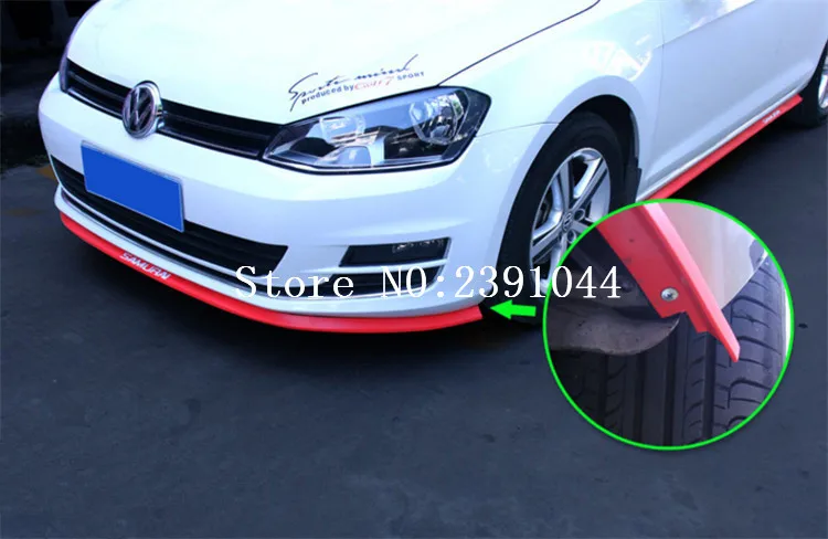 2,5 м/рулон 62 мм ширина автомобиля передний бампер для губ сплиттер протектор кузова спойлер подзор подбородок резина черный/красный/синий