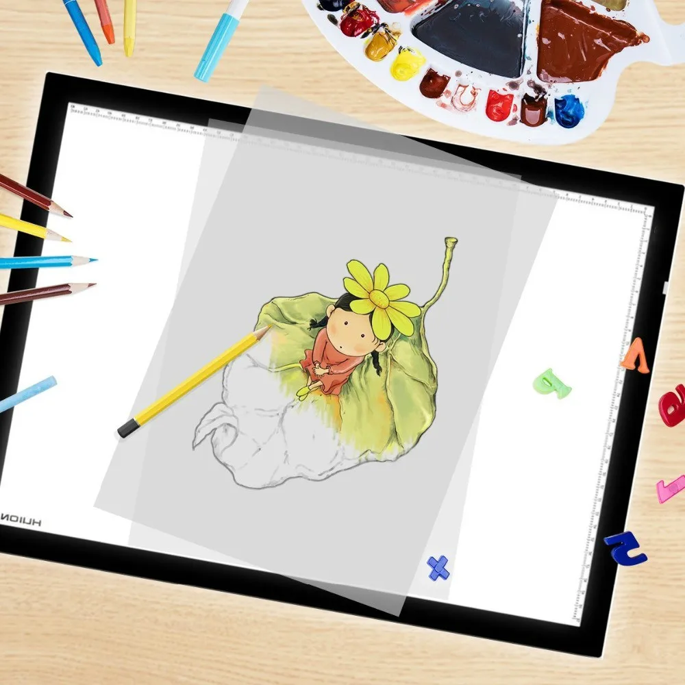 

Wrumava 19 Inch / A3 size LED drawing board Light Box Tracer USB Power Cable Dimmable Brightness LED Artcraft Tracing Light Pad