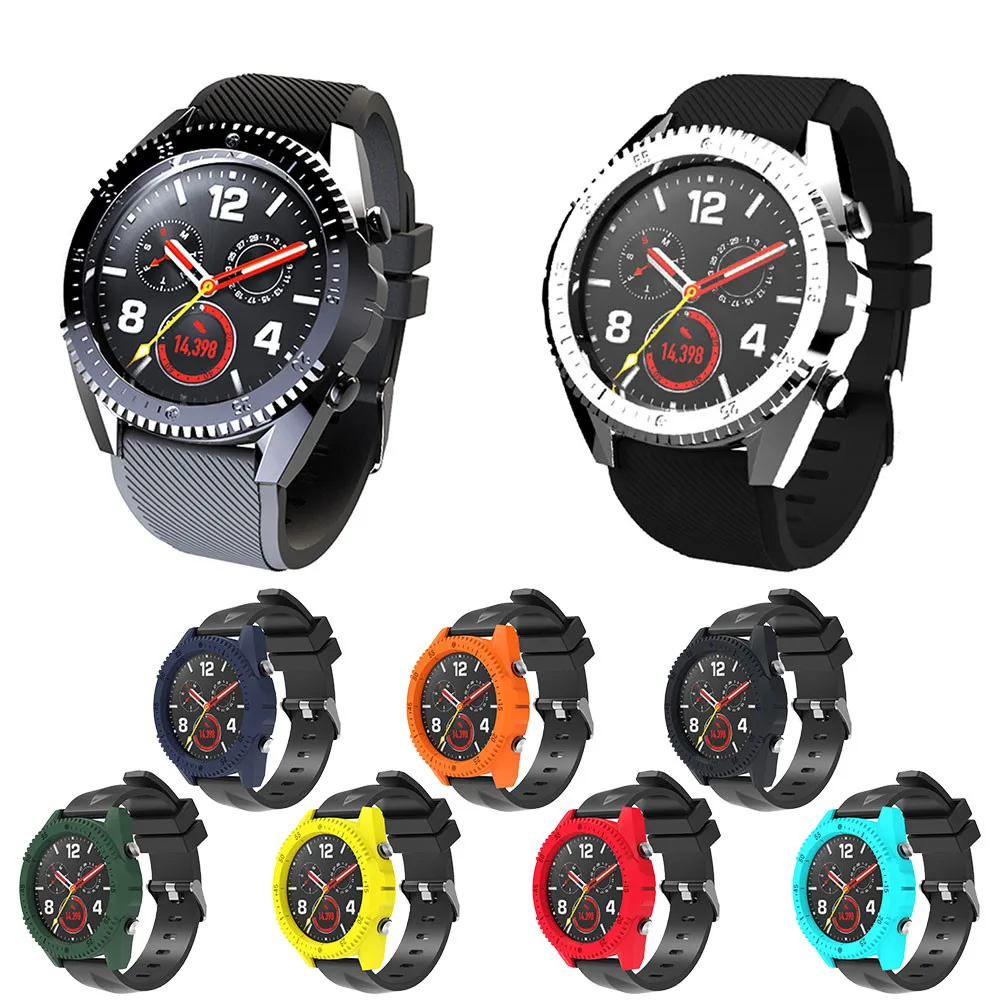 

9 colors Classic Simple PC Hard Frame Hollow-Out Watch Protector Case For Huawei GT 46mm Smart Sport Watch Cover Accessories