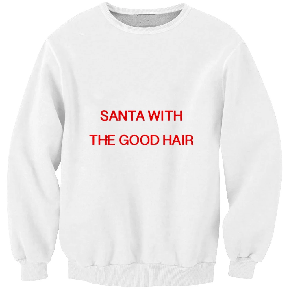 Inventive Men Hoodies Santa With The Good Hair Holidays Christmas Plus Size Male Sweatshirt Oversized Loose Jumpers Cool Coat Mq-f61165 Rapid Heat Dissipation Men's Clothing