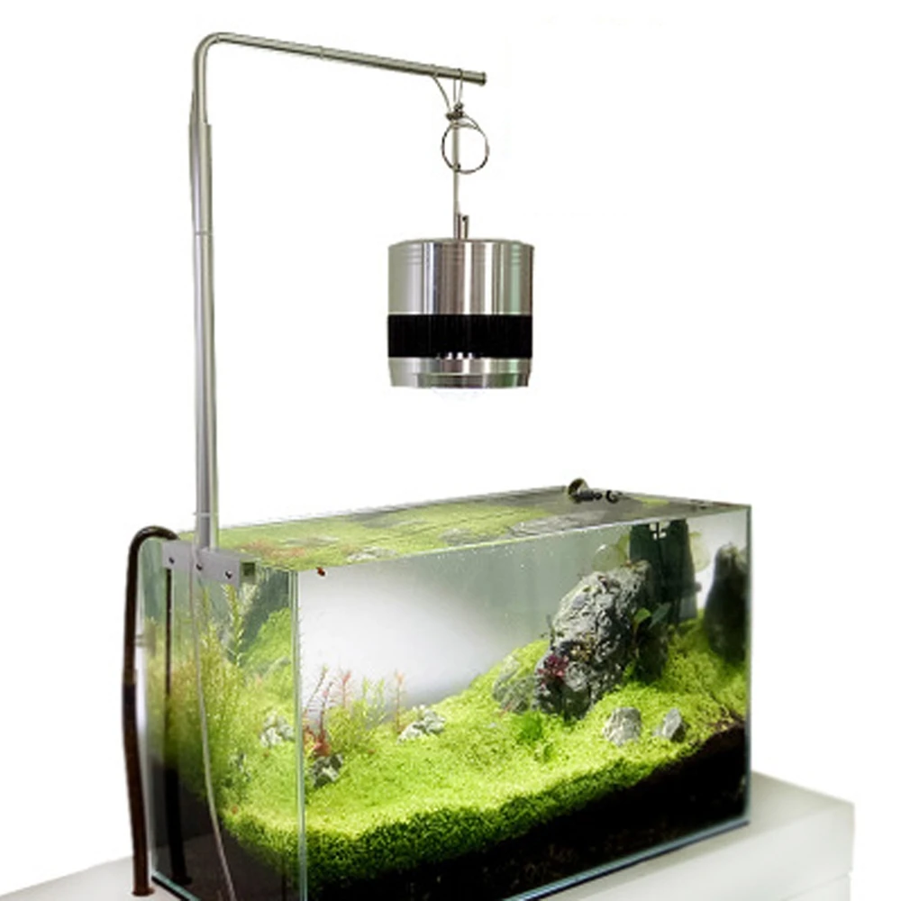 Aquário conduziu a luz pendurado luminária stands