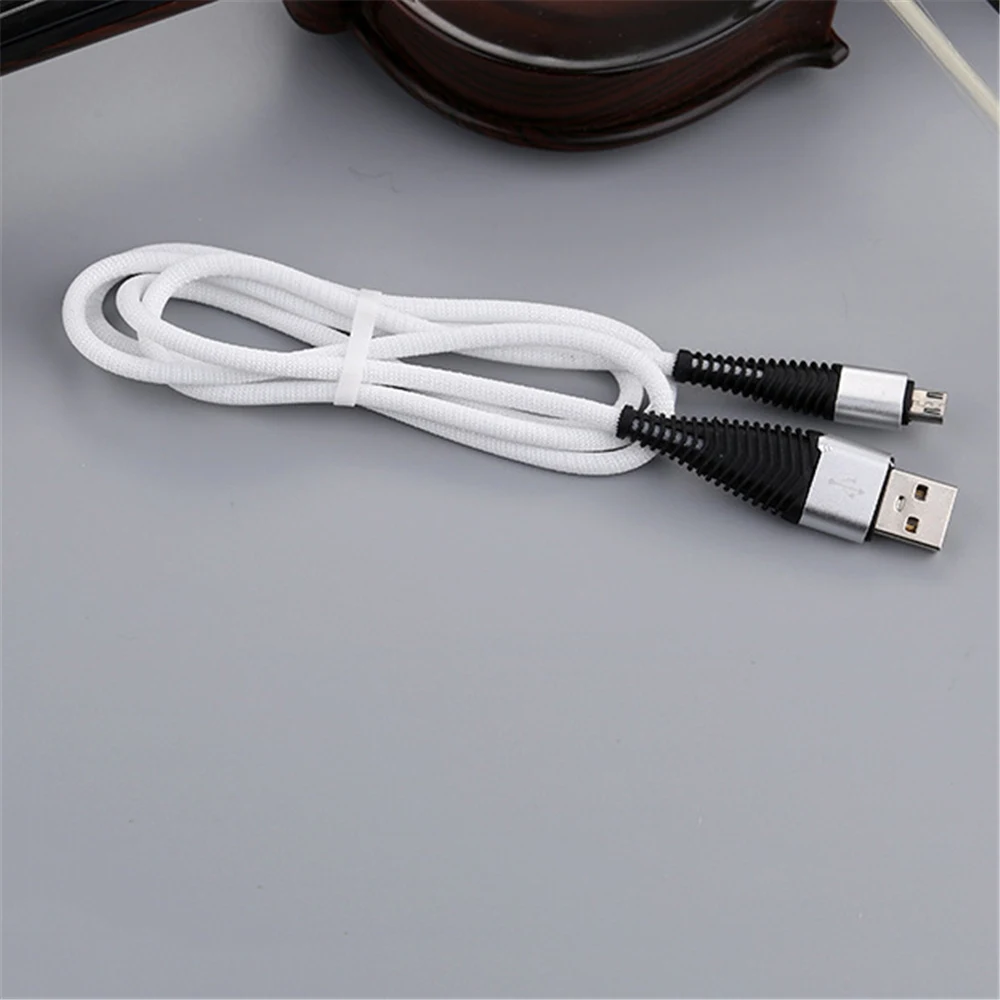 2A быстрое наполнение нейлон косичка из ткани линии короткий микро-usb Зарядное устройство кабель для передачи данных в нейлоновой провод для Samsung для huawei