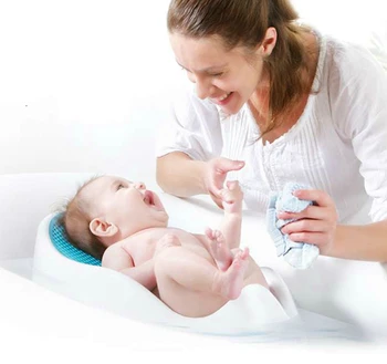 

The Newborn Soft Baby Shower Comfortable Bath Mesh Bath Bed Aircraft Bathtub Baby Shower Bath Tub