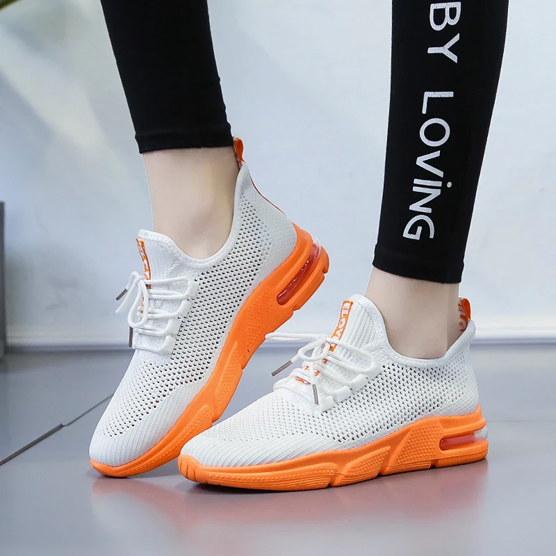

2019 women tennis shoes air cushion breathable mesh lightweight sneakers athletics trainers chaussure femme sport tenis feminino