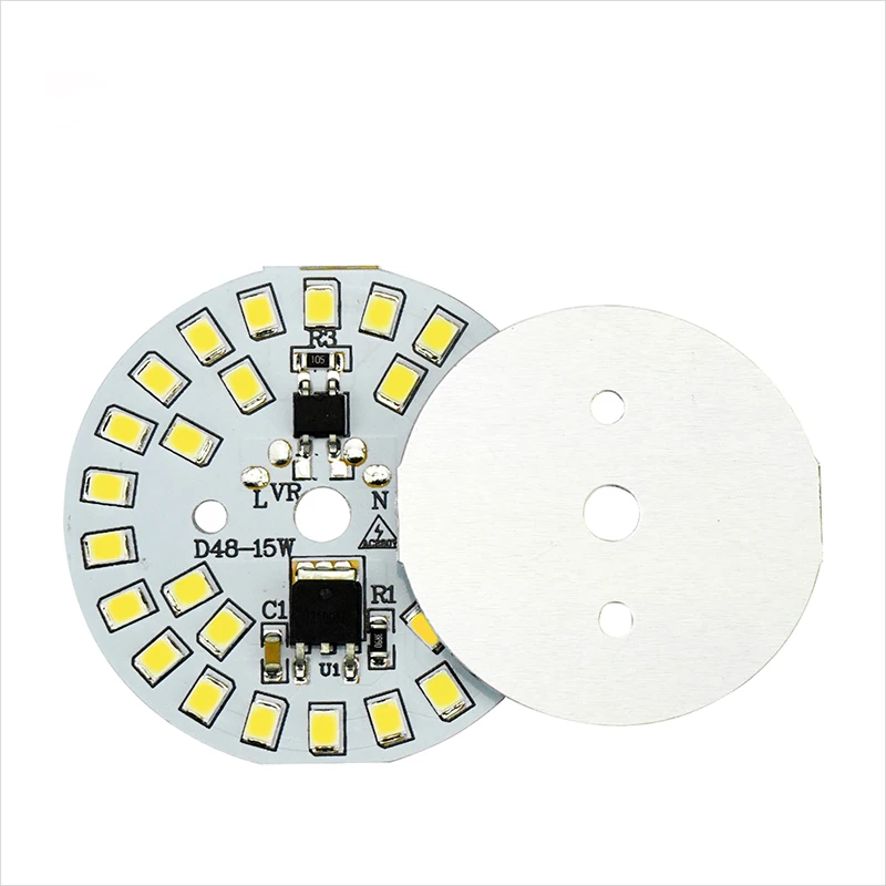 Светодиодная лампа SMD2835 с шариковым чипом 15 Вт 12 9 7 5 3 AC 220 В умная светодиодная