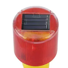 Red Rotating Beacon Warning Light Lamp Solar LED Emergency Warning Light LED Indicator Alarm Lamp Traffic Boat Lights Navigation