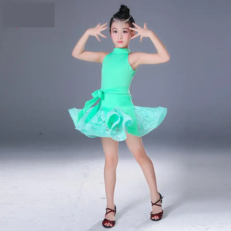 Детская одежда для латиноамериканских танцев, конкурсные танцевальные платья, одежда для девочек, детский танцевальный костюм, платье для латинских танцев