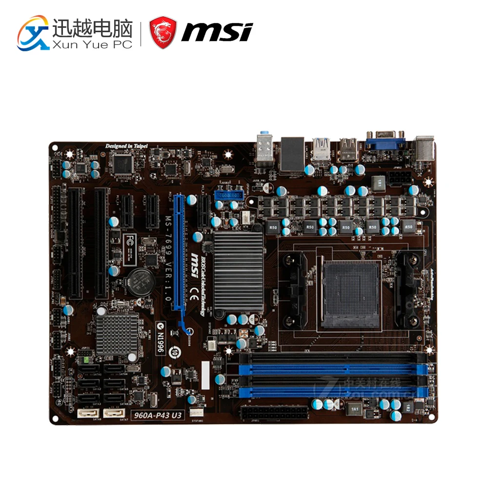 

MSI 960A-P43 U3 Desktop Motherboard 760G Socket AM3+ DDR3 32G SATA2 USB2.0 ATX