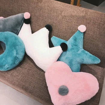 

Ins Baby Cushion double-sided cute creative stars moon crown car pillow girl cushion home sofa decoration pillow gift