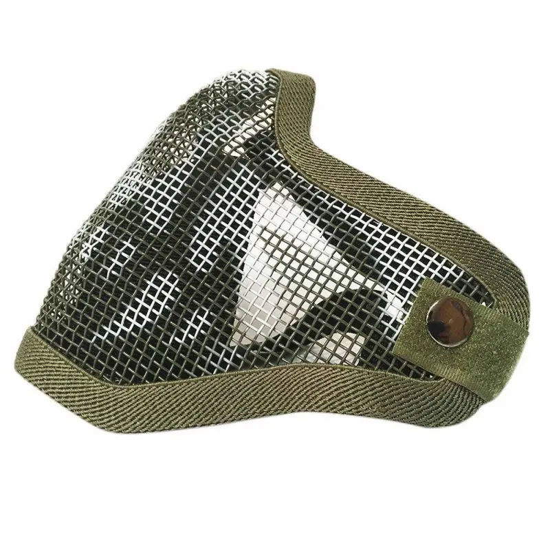 

New 2017 Tactical Ghost Mesh Airsoft Mask Paintball Half Face Protection Strike Style