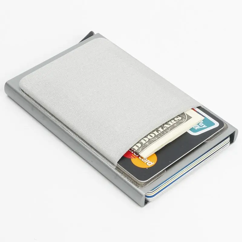 

Credit Card Holder Cash Money Pocket With Back Pocket ID Card Holder Rfid Blocking Wallet Automatic Pop up Credit Card Case 492
