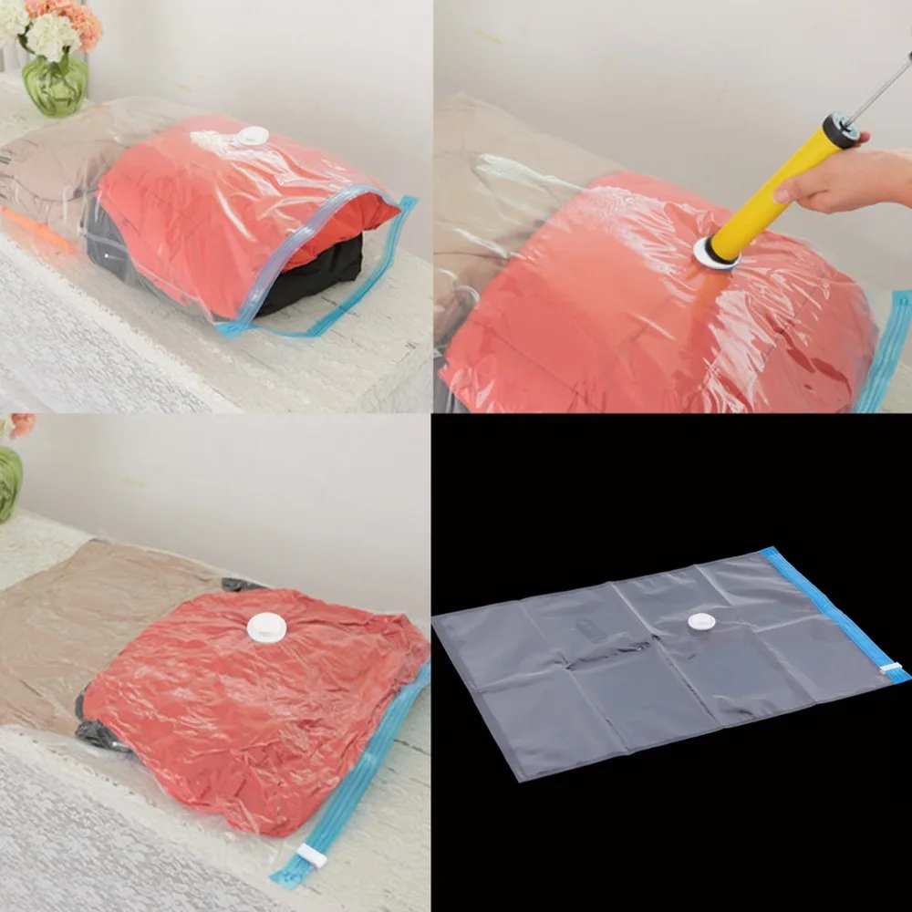 

3 Size Large Space Saver Saving Storage Bag Vacuum Seal Compressed Organizer Popular New