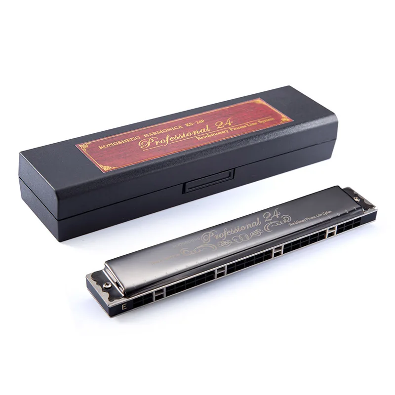 

Hot Sale Tremolo Harmonica 24-holes KONGSHENG Woodwind Instrument Mouth Organ Key of C for Beginners #C/D/#D/E/F/#F/G/#G/A/#A/B