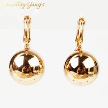 DAZZLING YANG’S New Style Party Gift 18k Gold Plated Shining Gold Seashell Pearl Drop Earrings Jewelry For Women Wholesale