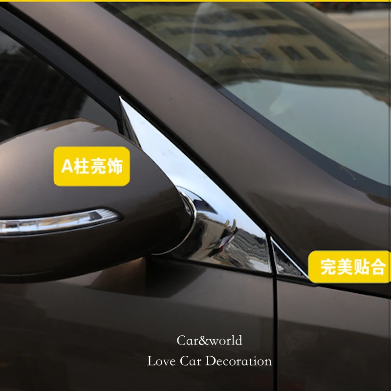 Аксессуары для стайлинга автомобиля 2015 KIA SPORTAGE R внешняя хромированная колонка из