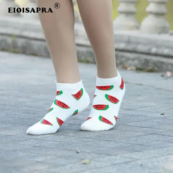 

[EIOISAPRA]Casual Fruit Watermelon Strawberry Cherry Short Socks Personality Fashion Comfort Fruit Socks Women