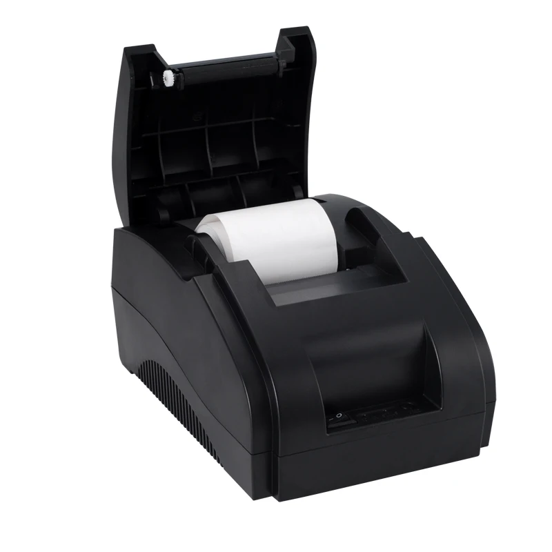 JP-5890K мини 58 мм черный принтер POS чековый термопринтер Встроенный адаптер питания с USB портом EU штекер
