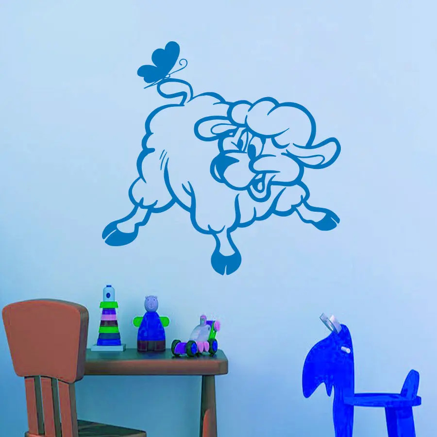 Baby Lamb Decal Sticker Car Truck Motorcycle Window Ipad Lamb Nursery Art Baby Animal Painting Farm Print Childrens