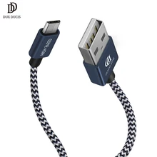DUX DUCIS, 2 шт. в упаковке, Micro USB кабель, нейлоновый кабель для быстрой зарядки и передачи данных, USB кабель для Xiaomi, huawei, Android, короткий+ длинный провод зарядного устройства, 1 м, 0,2 м