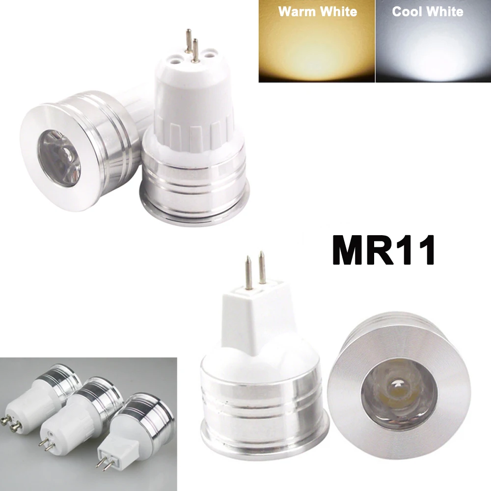 

5Pcs MR11 LED Light Bulb 3W 12V Mini GU4 MR16 Spotlight Bulbs 220V 110V GU5.3 GU10 Spots Lamp