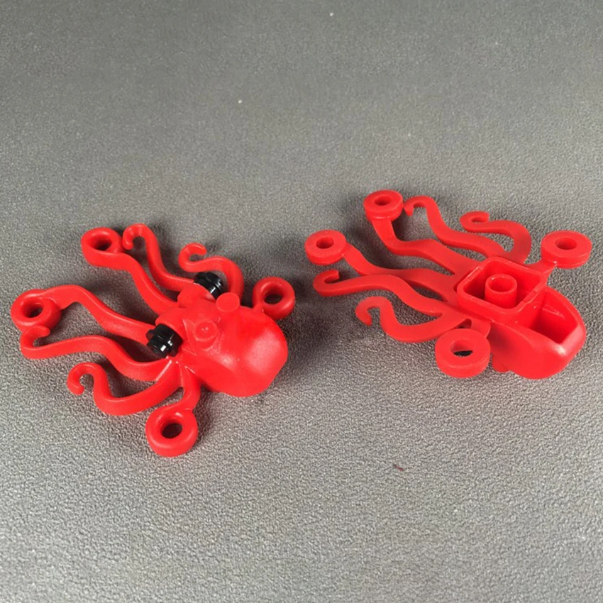 5Pcsset legoingly MOC Octopus Animal Building Blocks Bricks Sets Lot Accessories Model kits DIY Educational Toys for Children (7)