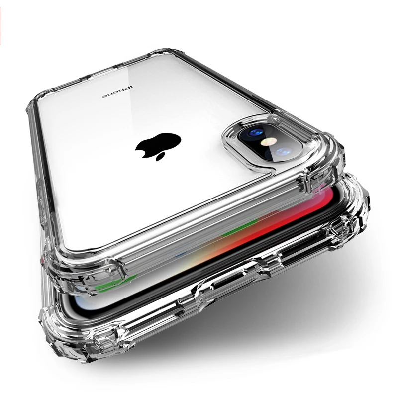 

CAPSSICUM Soft Anti-knock Case for iPhone X XR XS Max 6 6s 7 8 Plus 5 5S SE Heavy Duty Protection TPU Silicone Shockproof Shell
