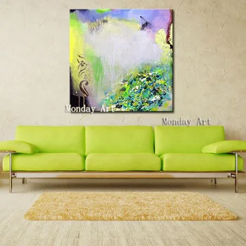 

Abstract art handmade oil painting best handpainted modern colorful landscape canvas picture for living room wall decor artwork
