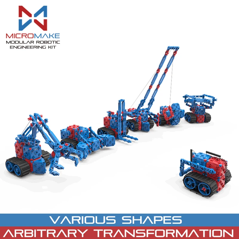 

Micromake Kids Modular Robotic Engineering DIY Kit Christmas Gift for Family Technic STEM Educational Birthday Toys for Children