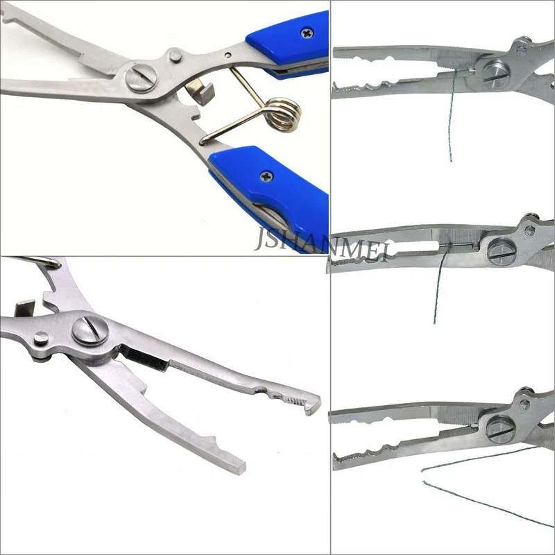 JSM рыболовные ножницы из нержавеющей стали для обжимных инструментов разделенные кольца инструменты-карабины для удаления