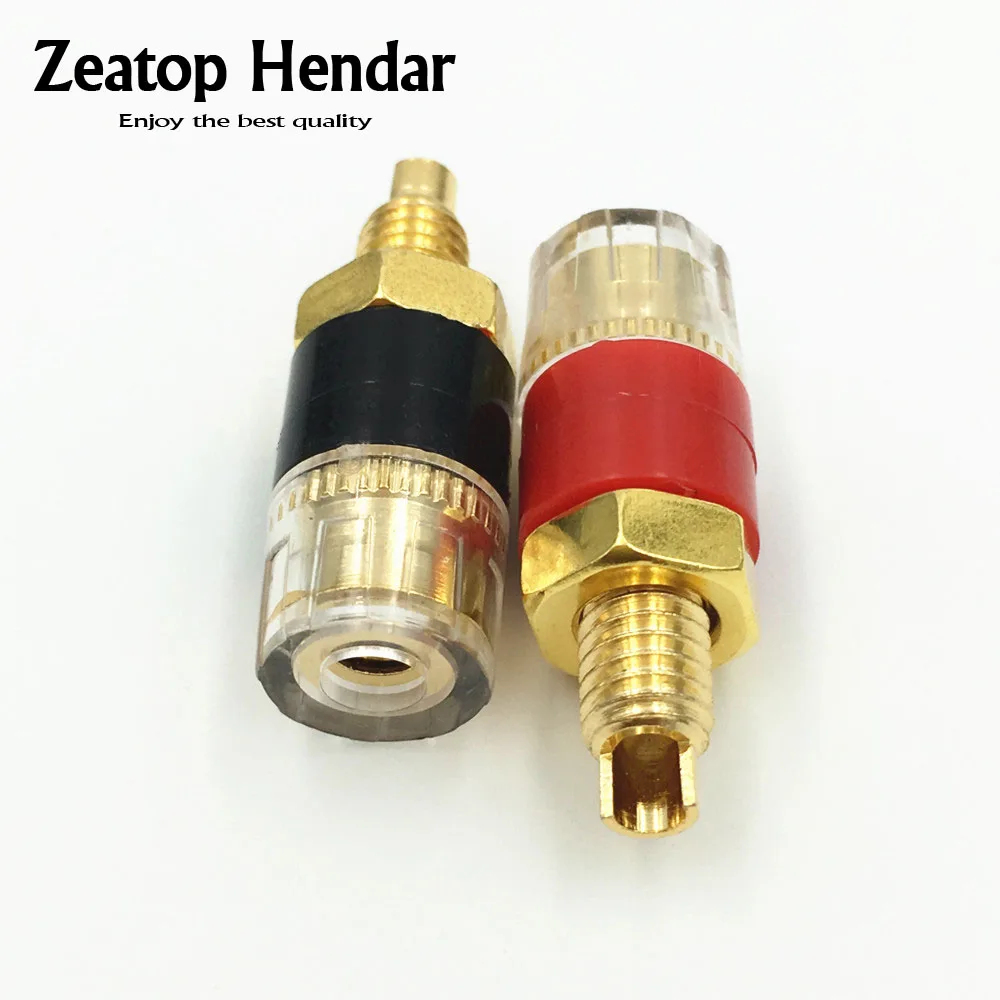 

20Pcs Brass Binding Post Banana Plug for Speaker Amplifier Terminal 4mm Jack