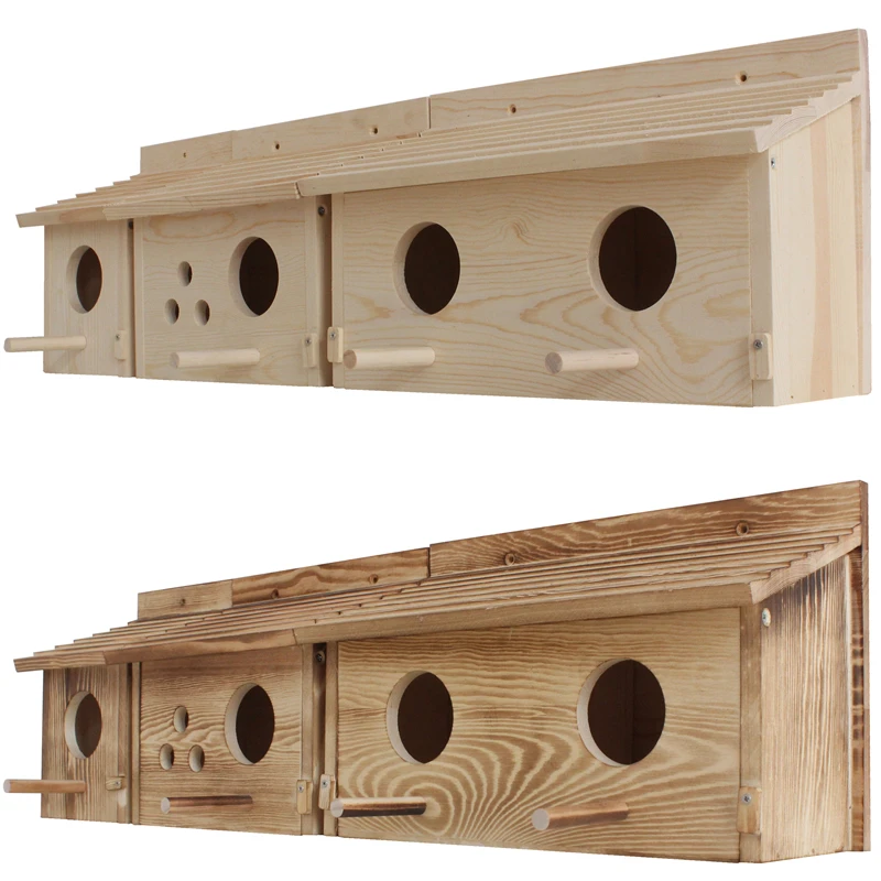 Горячий Деревянный уличный домик птица коробка для разведения птица ящик, деревянная коробка Птичье гнездо деревянный дом гнездо клетка игрушка