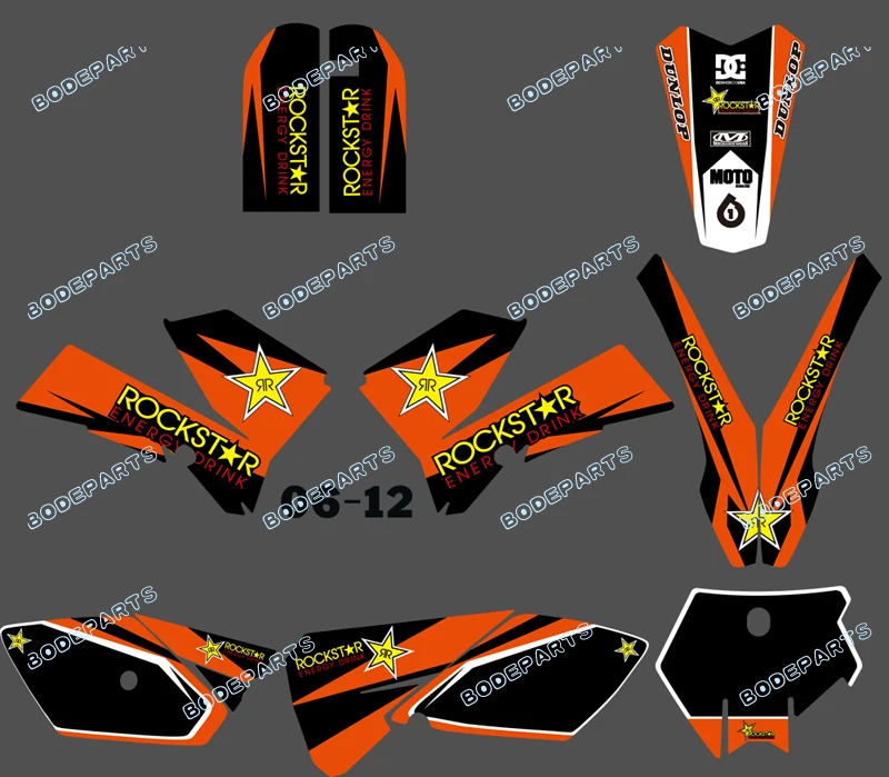 Motor Bike Motorcycle SX 85 SX85 Decal Sticker Graphics Kit For KTM 2003 2004 2005 2006 2007 2008 2009 2010 2011 2012 | Автомобили и