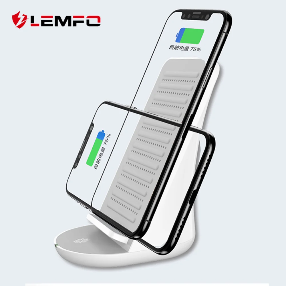 Koop LEMFO NF10B Bluetooth Luidspreker met Draadloze Oplader Houder Voor Uw Mobiele Telefoon 10 w Snelle Draadloze Opladen Voor Iphone X XR XS