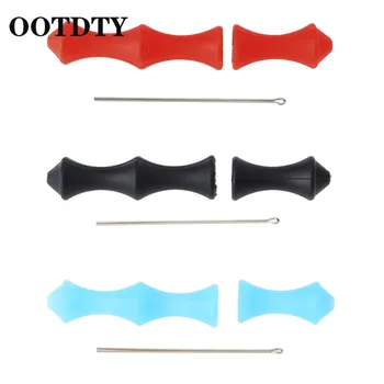 

OOTDTY1Set Archery Finger Guard Arrow Bowstring Accessories Hunting Protector Silicone Finger Guard