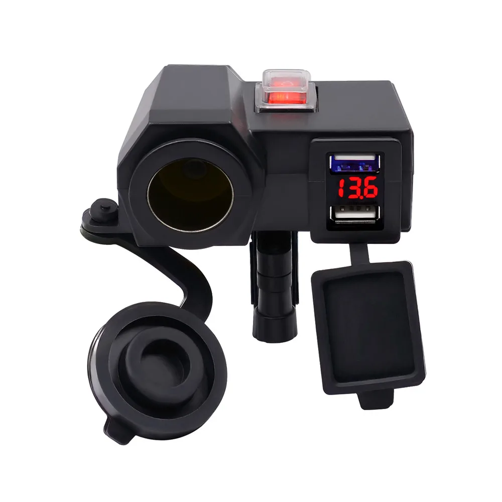 

CARPRIE 2018 Hot Sale 1pc 5V 4.2A Fast Charger Socket Adapter Voltmeter Outlet For 12V 24V Motorcycle Car Dropship Mar1